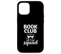 Book Club Squad Funny Reading Wine Graphic Carcasa para iPhone 12/12 Pro