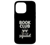 Book Club Squad Funny Reading Wine Graphic Carcasa para iPhone 14 Pro MAX