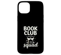 Book Club Squad Funny Reading Wine Graphic Carcasa para iPhone 15 Plus