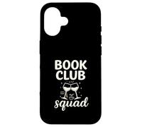 Book Club Squad Funny Reading Wine Graphic Carcasa para iPhone 16