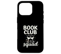 Book Club Squad Funny Reading Wine Graphic Carcasa para iPhone 16 Pro
