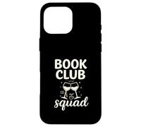 Book Club Squad Funny Reading Wine Graphic Carcasa para iPhone 16 Pro MAX