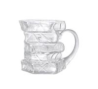 Book Coffee Mug, Library Inspired Cup, Exquisite Holder for Hot or Cold Brews, Writers, Teachers, Bookworms, Readers, Students, and Bookish Lovers Home 4.72 inches