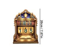 Book Counter - 20cm Wooden Reading Accessories, Books Read Tracker,for School Library Men Women Boys Youth Teens Teachers Students Reader