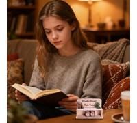 Book Counter, Decorative Read Tracker Display, Encouraging Reading Goal Sign, Fun Book Lover Library Decor, Desk Table Home Office Accent, Convenient Reading Progress Tool, Study Living Room Accessory