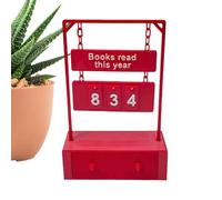Book Counter Sign - Chapter Counter | 3D Printed Library Bookshelf Decor | Bookshelf Counters Bookish Decor | For Women Men Readers Teachers Writers Literary Lovers