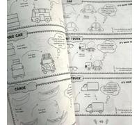 Book - Cute Artistic Activity, Step By Step Guide, Interactive Funny Drawing Lessons, Creative Learning Material, Beginner Art Supply, Educational Workbook 8x11 Inch Colorful Cover