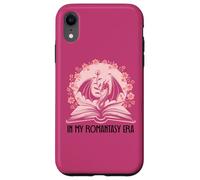 Book Dragon Fantasy Era Romantasy Bookish Pink Books Lovers Carcasa para iPhone XR