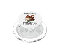 Book Dragon I Read Because Roasting People is Frowned Upon PopSockets PopGrip para MagSafe