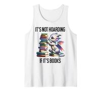Book Dragon It's Not Hoarding if It's Books Sign Bookish Camiseta sin Mangas