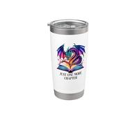 Book Dragon One More Chapter Just a Girl Who Loves Dragons Vaso térmico de acero inoxidable de doble pared