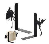Book Ends, Gothic Book Stopper Home Decor, Cute Bookends, for Bedroom Living Room Desk Home Office Library Table Kitchen Holiday Desktop