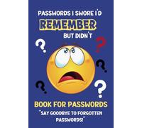 Book For Passwords: Passwords I Swore I'd Remember But Didn't: Internet Password Log Book (The Organized Life Books - Simple Solutions)