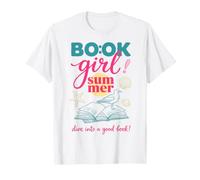 Book Girl Summer Beach Reads Bookish Reader Book Lover Camiseta