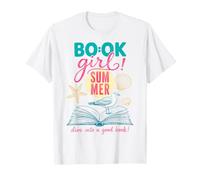 Book Girl Summer Beach Reads Bookish Reader Book Lover Camiseta
