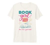 Book Girl Summer Beach Reads Bookish Reader Book Lover Camiseta Premium