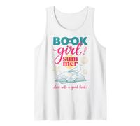 Book Girl Summer Beach Reads Bookish Reader Book Lover Camiseta sin Mangas