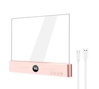 Book Lamp - 7inch Flat Book Light | Abs Acrylic Lamp | Tabletop Lighting Device | Led Reading Light with Stepless Dimming Timer Rechargeable 1200mah Battery Ideal for Bedside Bookshelf Dorm Study