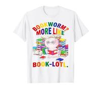 Book-Lotl Axolotl Bookworm Lindo diseño de Lectura Camiseta