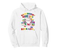 Book-Lotl Axolotl Bookworm Lindo diseño de Lectura Sudadera con Capucha