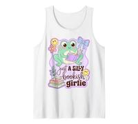 Book Lover Frog Just A Silly Bookish Girlie Camiseta sin Mangas