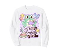 Book Lover Frog Just A Silly Bookish Girlie Sudadera