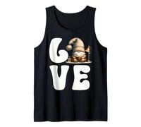 Book Lover GNOME Graphic For Women and Men Who Love Reading Camiseta sin Mangas