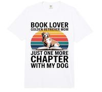 Book Lover Golden Retriever Mamá Solo Un Capítulo Más Comfort Colors Adult Heavyweight T-Shirt