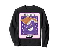 Book Lover Goose Take Me Away UFO Book Humor Sudadera