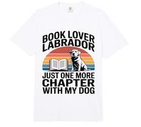 Book Lover Labrador Solo Un Capítulo Más con Mi Perro Comfort Colors Adult Heavyweight T-Shirt