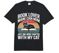 Book Lover Maine Coon Mamá Solo Un Capítulo Más con Mi Gato Comfort Colors Adult Heavyweight T-Shirt