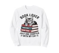Book Lover Maine Coon Solo un capítulo más con mi Gato Sudadera