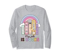 Book Lover My Job Is Books Reading Humor Manga Larga