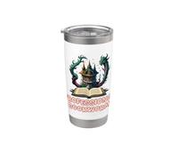 Book Lover Portable Nerd Magic Bookworm Vaso térmico de acero inoxidable de doble pared