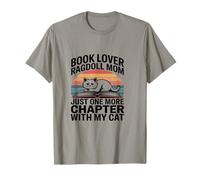 Book Lover Ragdoll Mamá Solo Un Capítulo Más con Mi Gato Camiseta