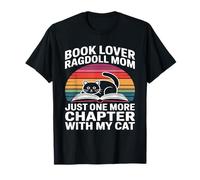 Book Lover Ragdoll Mamá Solo Un Capítulo Más con Mi Gato Camiseta
