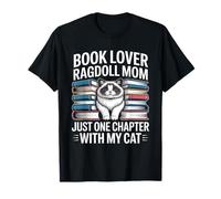 Book Lover Ragdoll Mamá Solo Un Capítulo Más con Mi Gato Camiseta