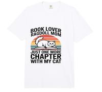 Book Lover Ragdoll Mamá Solo Un Capítulo Más con Mi Gato Comfort Colors Adult Heavyweight T-Shirt
