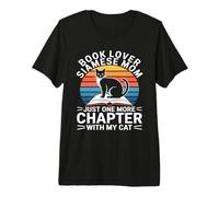 Book Lover Siamese Mom Solo Un Capítulo Más con Mi Gato Camiseta Premium