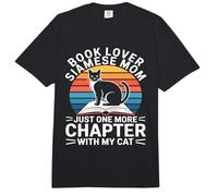 Book Lover Siamese Mom Solo Un Capítulo Más con Mi Gato Comfort Colors Adult Heavyweight T-Shirt