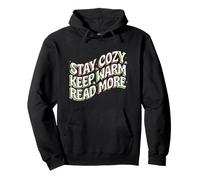 Book Lover Stay Cozy Keep Warm Read More Retro Sudadera con Capucha