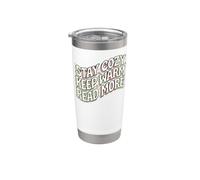 Book Lover Stay Cozy Keep Warm Read More Retro Vaso térmico de acero inoxidable de doble pared