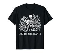 Book Lover Un capítulo más Floral Dark Academia Camiseta gráfica económica, Hombre, Negro, M