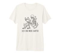 Book Lover Un capítulo más Floral Dark Academia Camiseta Premium