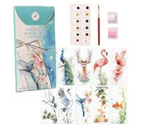 Book Marks for Reading Women, 10-Piece Watercolor Aesthetic Page Holders, Decorative Book Accessories Students Teachers Friends Kids, Ideal present for Book Lovers and School Use, 17.8cm Multicolor