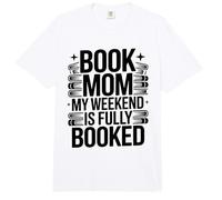 Book Mom: Mi Fin de Semana está Lleno, Lector, Humor Comfort Colors Adult Heavyweight T-Shirt