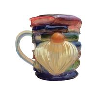 Book Mug, Resin Coffee Cup, Literary Present, 3d Painted Stack Design Hot Cold Drink Safe Colorful Novel Decor for Home Offices Library Reading Lovers, 4.92x3.54x3.54 Inches