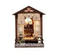 Book Nook Kit-Casa de muñecas de Estilo japonés con Luces LED y Rompecabezas de Madera 3D.Book Nook DIY Kit，Kit de Manualidades para Adultos, cumpleaños
