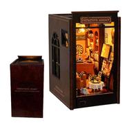 Book Nook Kit en miniatura Kits Book Nook para adultos - Puzzle de madera Casa de muñecas Book Nook Kits - Decoración artística y artesanal para sala de estar, estudio, dormitorio y habitación