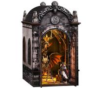 Book Nook Kit for Adults - Kit de casa en miniatura para libros con decoración de libro, puzle mágico en 3D con cubierta antipolvo (Dragons Treasure Laberinto)